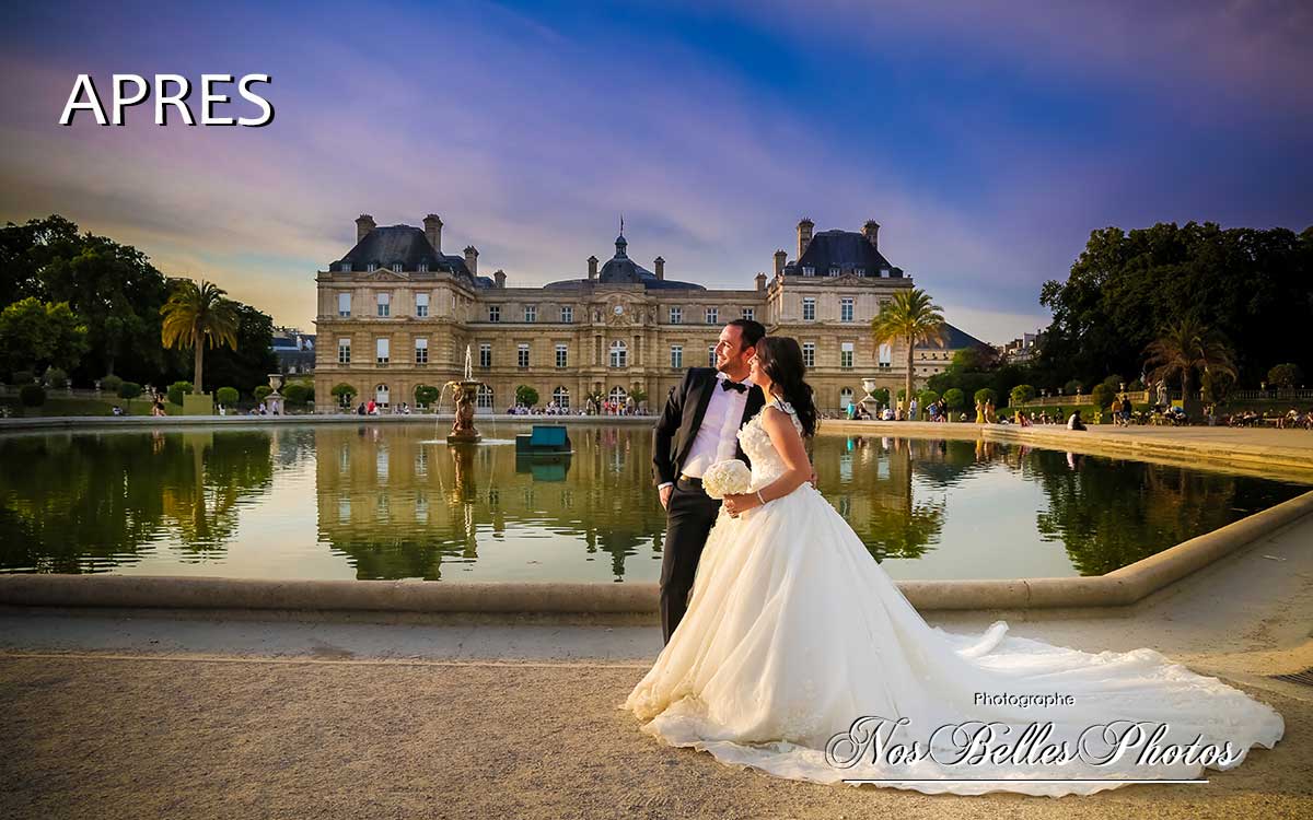 Retouche photo de mariage