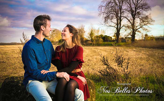 Photographe shooting couple Cannes, séance photo engagement Cannes